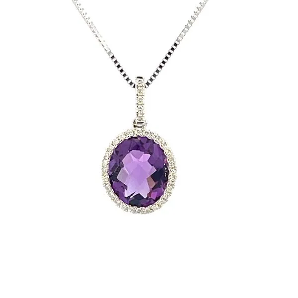 Amethyst & Diamond Pendant Bryan Jewelry Prattville, AL