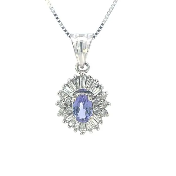 Ballerina Style Pendant with Tanzanite in 14kw Bryan Jewelry Prattville, AL