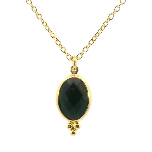 Black Onyx Yellow Vermeil Pendant Bryan Jewelry Prattville, AL