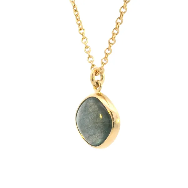 Labradorite Yellow Vermeil Pendant Image 2 Bryan Jewelry Prattville, AL