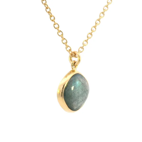 Labradorite Yellow Vermeil Pendant Image 4 Bryan Jewelry Prattville, AL