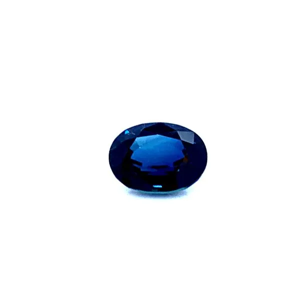 Blue Sapphire 9x7 Oval AA Quality AGTA  Diamond Pendant Image 2 Bryan Jewelry Prattville, AL