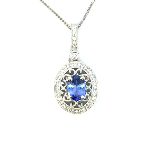 8x6 Tanzanite & Diamond Pendant Bryan Jewelry Prattville, AL
