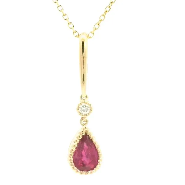 Radiant in Ruby-Ruby and Diamond Pendant Bryan Jewelry Prattville, AL