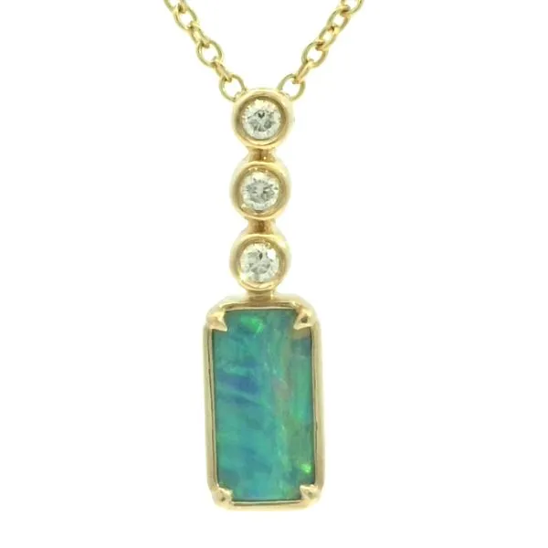 Opal and Diamond Pendant in 14ky Bryan Jewelry Prattville, AL