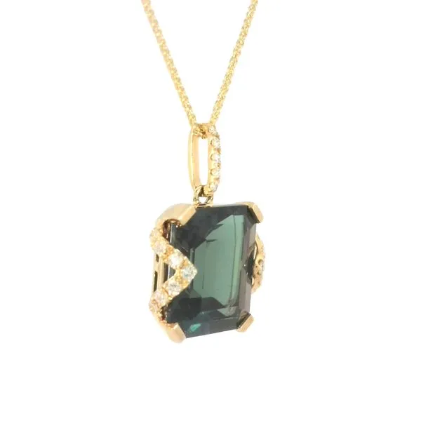 Created Alexandrite & Diamond Pendant in 14ky Image 3 Bryan Jewelry Prattville, AL
