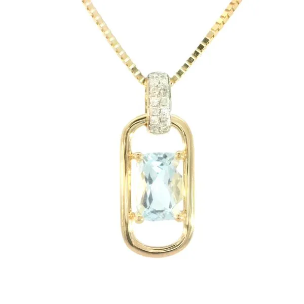 14ktt Aquamarine & Diamond Pendant Bryan Jewelry Prattville, AL