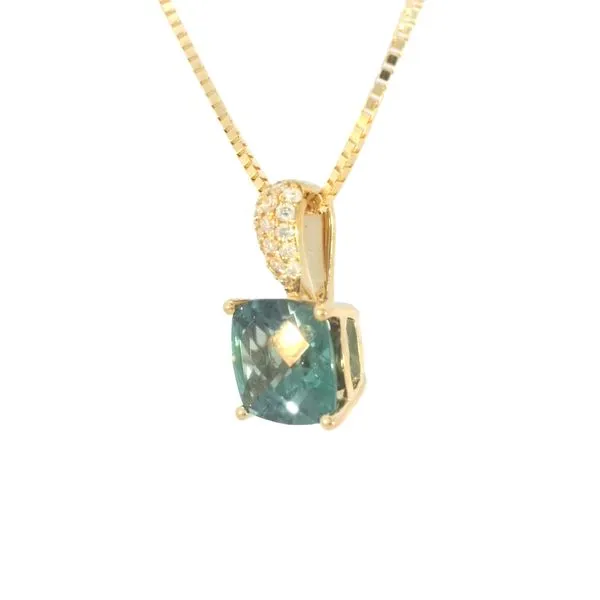 Creatd Alexandrite & Diamond Pendant in 14ky Image 2 Bryan Jewelry Prattville, AL
