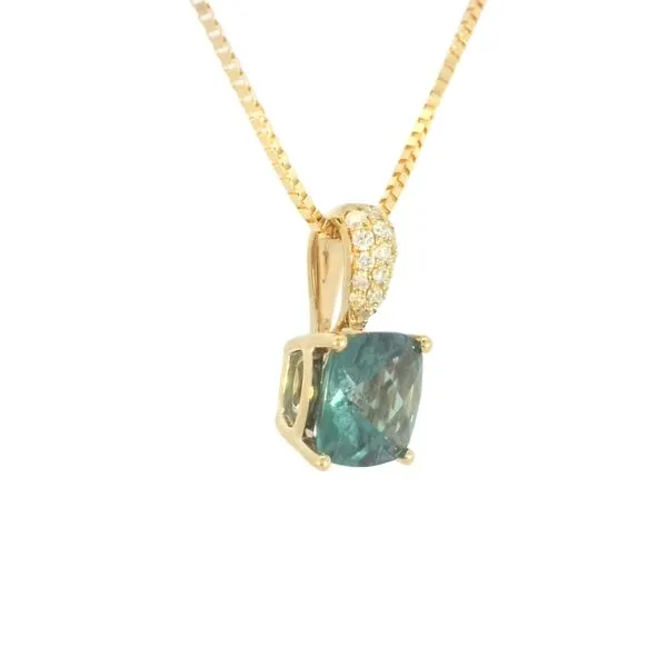 Creatd Alexandrite & Diamond Pendant in 14ky Image 3 Bryan Jewelry Prattville, AL