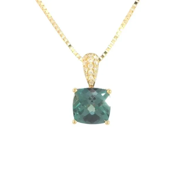 Creatd Alexandrite & Diamond Pendant in 14ky Bryan Jewelry Prattville, AL