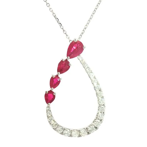 Fiery Ruby and Diamond Delightful Pendant Bryan Jewelry Prattville, AL