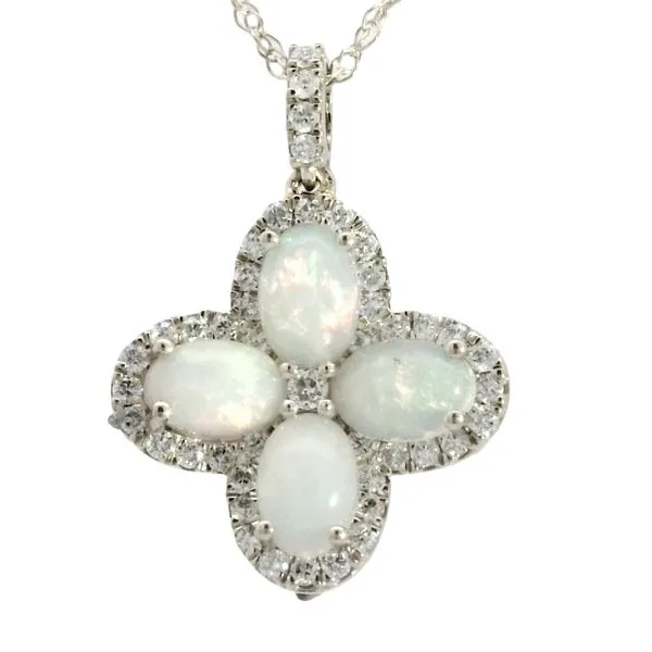 Opal & Diamond Pendant-14ky Bryan Jewelry Prattville, AL
