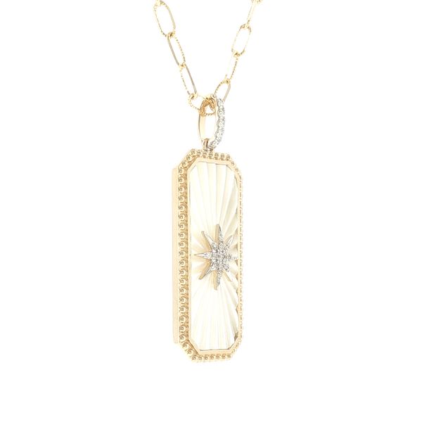 Radiant Elegance: Mother of Pearl Starburst Pendant Image 2 Bryan Jewelry Prattville, AL