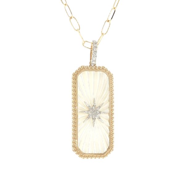 Radiant Elegance: Mother of Pearl Starburst Pendant Bryan Jewelry Prattville, AL