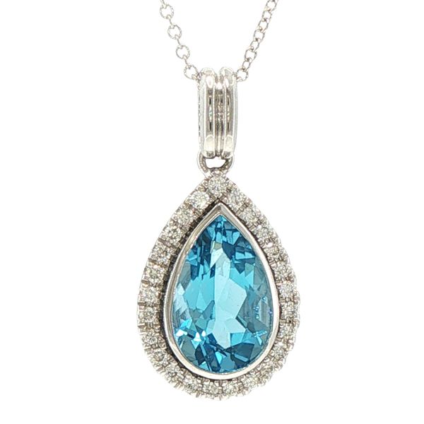 Cool Blue Brilliance Framed in Sparkling Elegance. Bryan Jewelry Prattville, AL