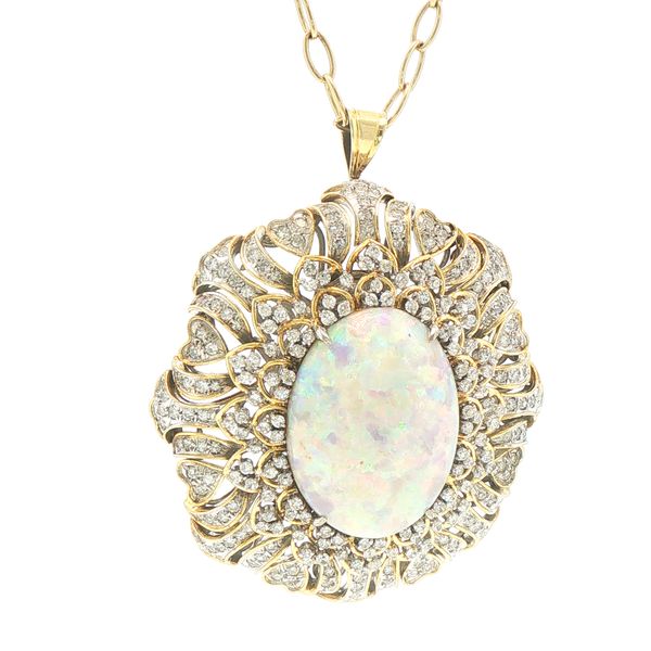 Opal & Diamond Estate Pin/Pendant Bryan Jewelry Prattville, AL