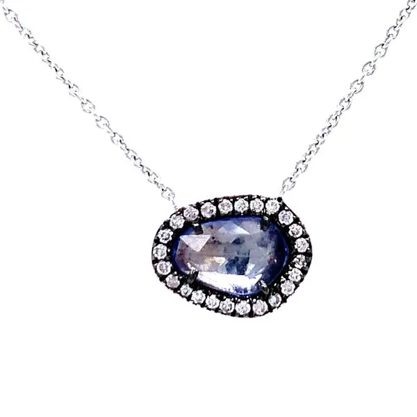 Slice of Sapphire Necklace Image 2 Bryan Jewelry Prattville, AL