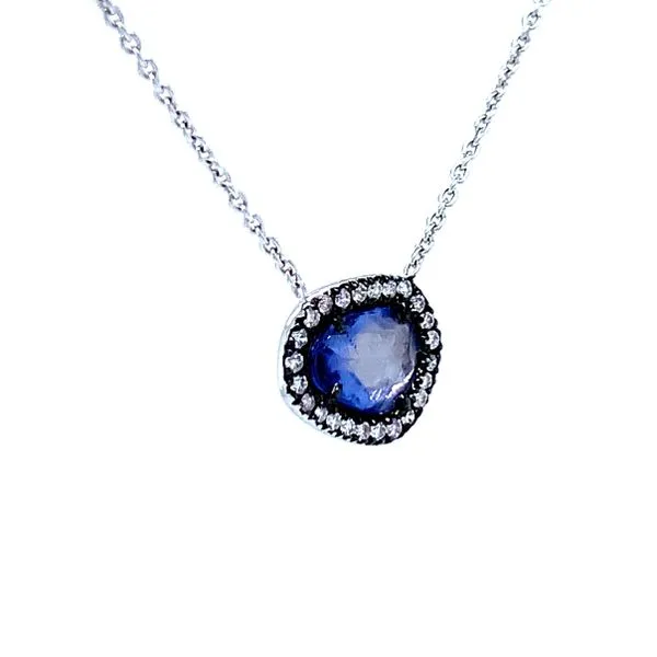 Slice of Sapphire Necklace Image 3 Bryan Jewelry Prattville, AL