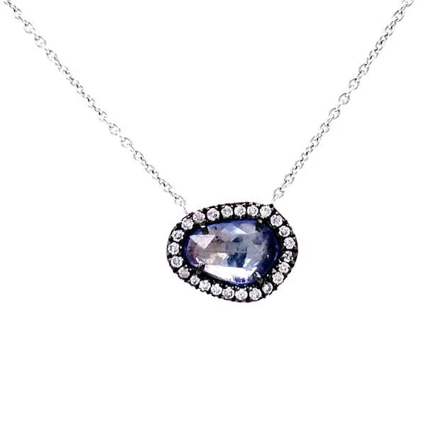 Slice of Sapphire Necklace Image 4 Bryan Jewelry Prattville, AL