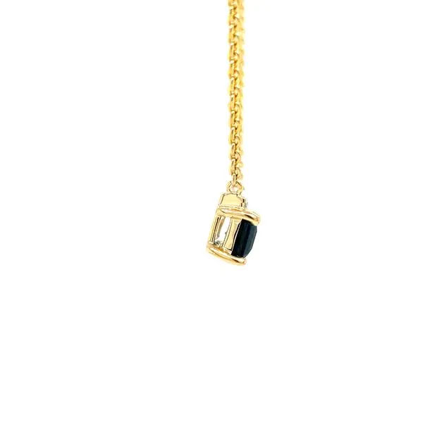 Blue Topaz Baguette Trapeze Bar Image 4 Bryan Jewelry Prattville, AL