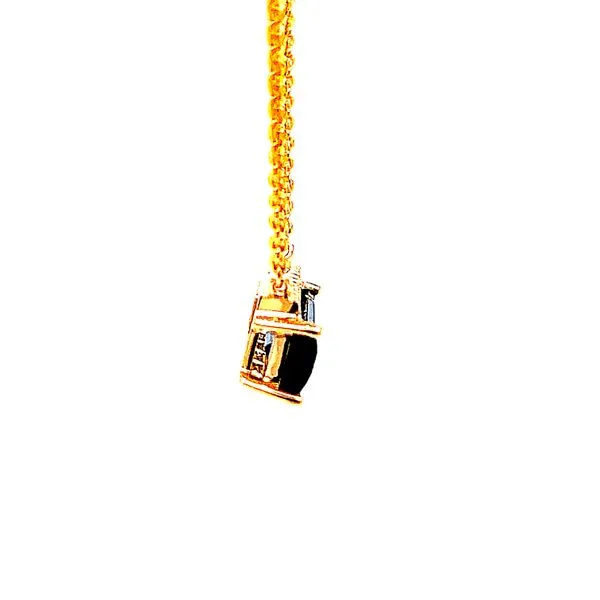 Blue Topaz Baguette Trapeze Bar Image 3 Bryan Jewelry Prattville, AL