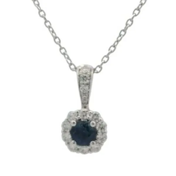 Sapphire and diamond necklace in 14k white gold Bryan Jewelry Prattville, AL