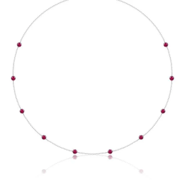 Ruby Bezel Necklace Bryan Jewelry Prattville, AL