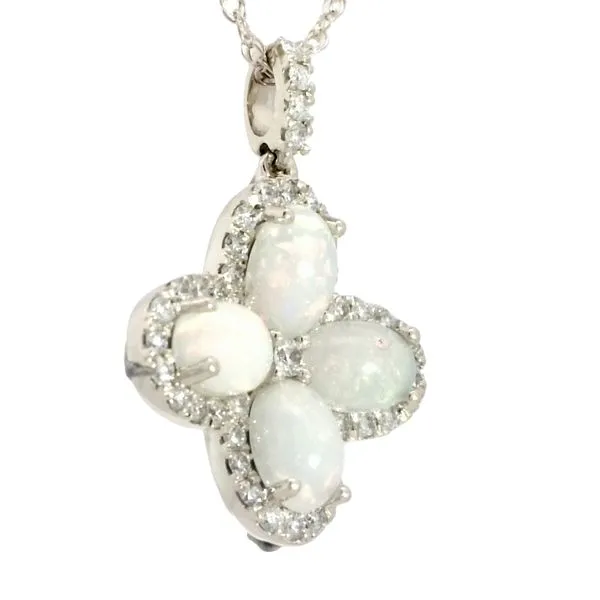 Opal & Diamond Pendant-14ky Image 2 Bryan Jewelry Prattville, AL