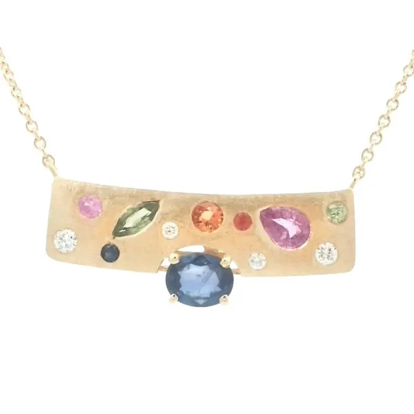 Confetti Collection Sapphire & Diamond Necklace Bryan Jewelry Prattville, AL