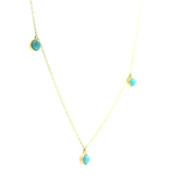 Turquoise Station Necklace Image 3 Bryan Jewelry Prattville, AL