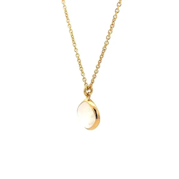 Rainbow Moonstone yellow vermeil necklace Image 3 Bryan Jewelry Prattville, AL
