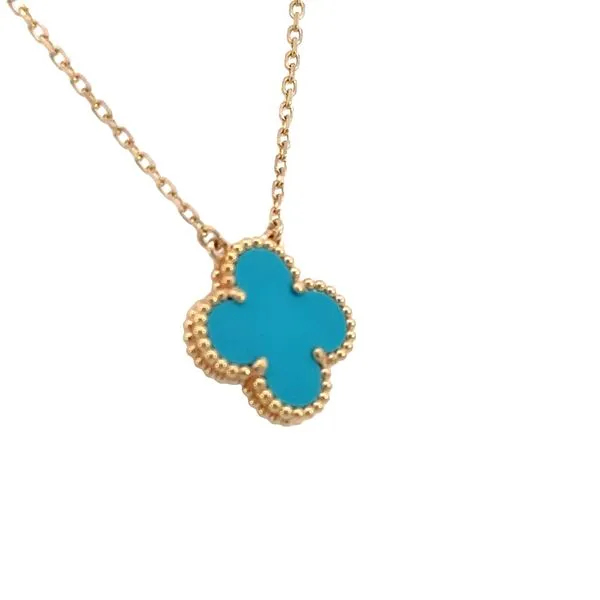 Clover/Alhambra shaped 18k Yellow Gold Necklace Image 3 Bryan Jewelry Prattville, AL