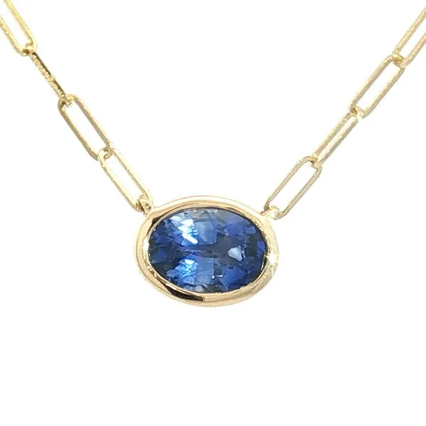 Sapphire Necklace in 14k yellow gold Bryan Jewelry Prattville, AL