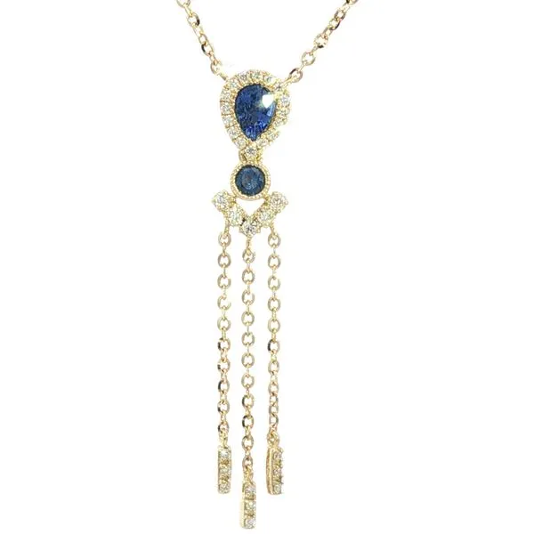 Sapphire & Diamond Necklace in 14ky Bryan Jewelry Prattville, AL