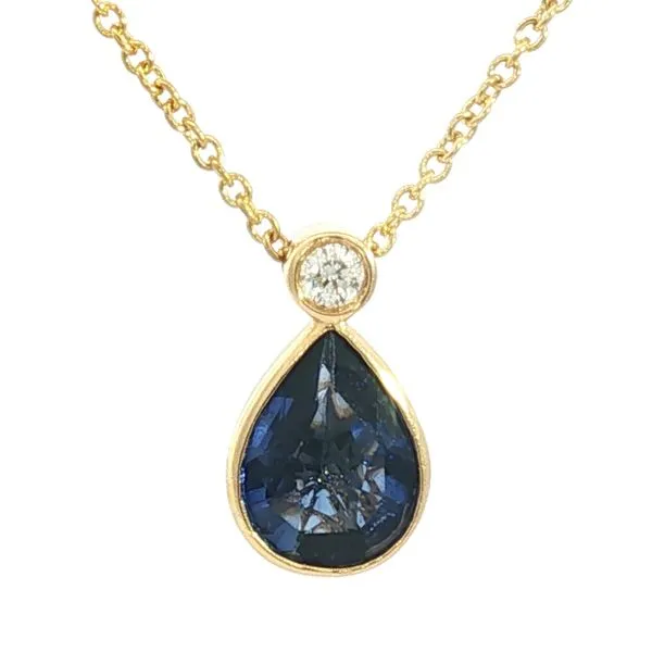 Sapphire & Diamond Necklace in 18ky Bryan Jewelry Prattville, AL