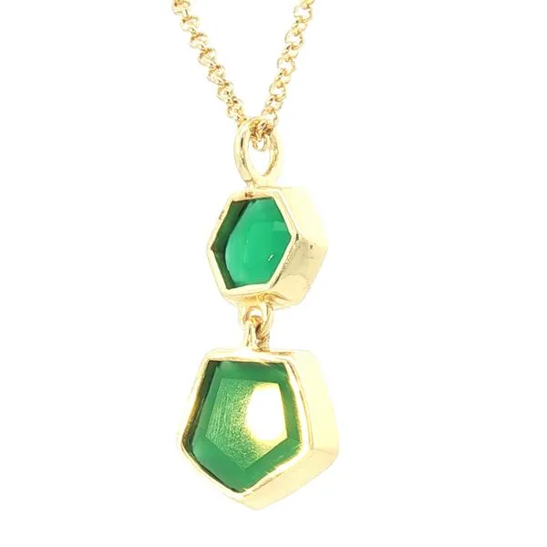 Jorge Revilla ATLAS - Green Onyx Drop Pendant Image 2 Bryan Jewelry Prattville, AL