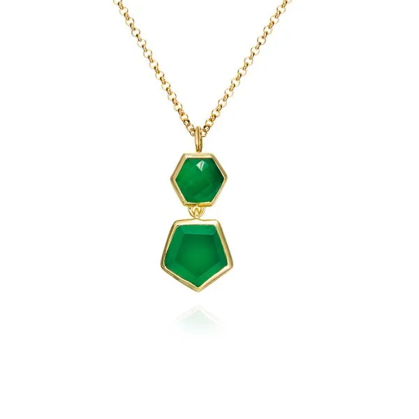 Jorge Revilla ATLAS - Green Onyx Drop Pendant Image 4 Bryan Jewelry Prattville, AL