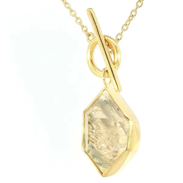 HERKIMER Silver Necklace. 18k Gold Plating Image 2 Bryan Jewelry Prattville, AL