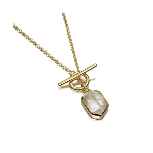 HERKIMER Silver Necklace. 18k Gold Plating Image 4 Bryan Jewelry Prattville, AL