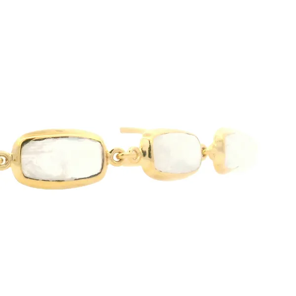 Rainbow Moonstone yellow vermeil bracelet Image 5 Bryan Jewelry Prattville, AL