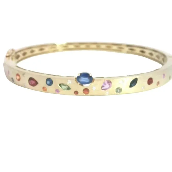 Confetti sapphire & diamond bangle bracelet Bryan Jewelry Prattville, AL