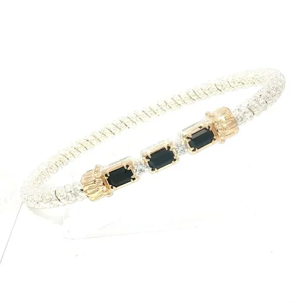 Vahan Onyx & Diamond Bracelet in SS & 14ky Bryan Jewelry Prattville, AL