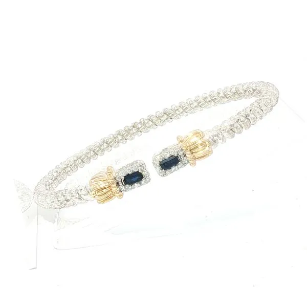 Vahan Sapphire & Diamond 3mm Bracelet in SS & 14ky Bryan Jewelry Prattville, AL