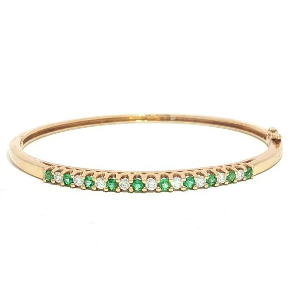 Emerald & Diamond Bangle Bracelet Bryan Jewelry Prattville, AL
