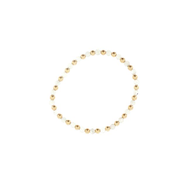 Dee Berkley Moonstone & Gold Filled Stretch Bracelet Image 2 Bryan Jewelry Prattville, AL