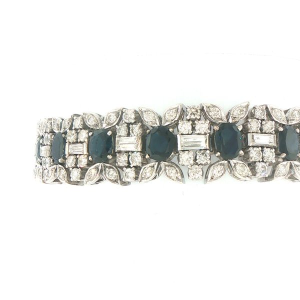 Estate Sapphire & Diamond Bracelet Image 2 Bryan Jewelry Prattville, AL