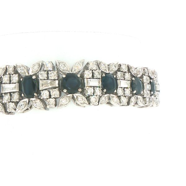 Estate Sapphire & Diamond Bracelet Image 3 Bryan Jewelry Prattville, AL
