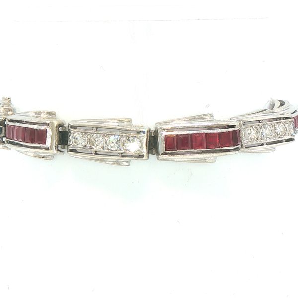 Art Deco Ruby & Diamond Bracelet Bryan Jewelry Prattville, AL