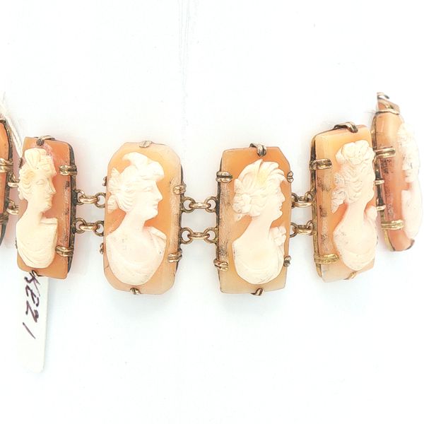 Estate Victorian Era Shell Cameo Bracelet Image 2 Bryan Jewelry Prattville, AL