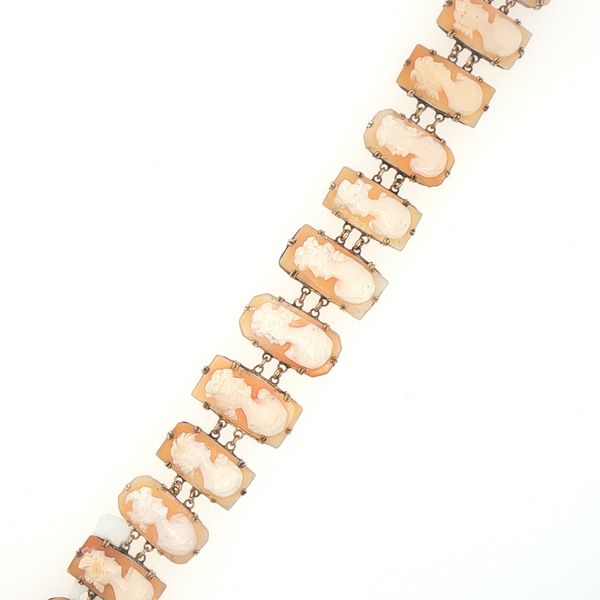 Estate Victorian Era Shell Cameo Bracelet Image 5 Bryan Jewelry Prattville, AL